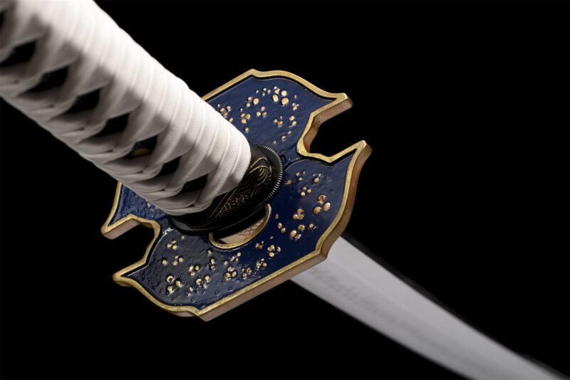 Czarno-biały Miecz Katana