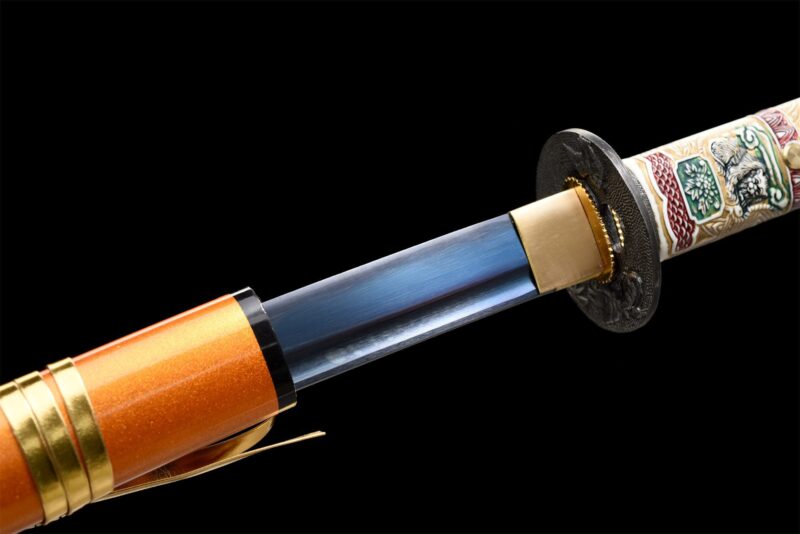 Miecz Katana Z Głową Smoka