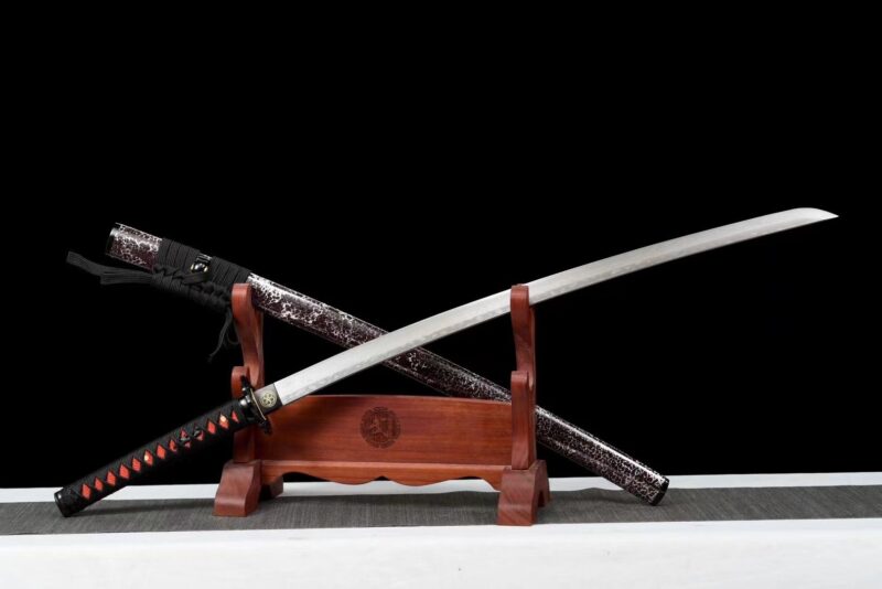 Miecz Katana Shikihana (紫花) – Ciemnoczerwony Kwiat