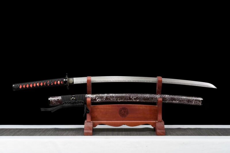 Miecz Katana Shikihana (紫花) – Ciemnoczerwony Kwiat